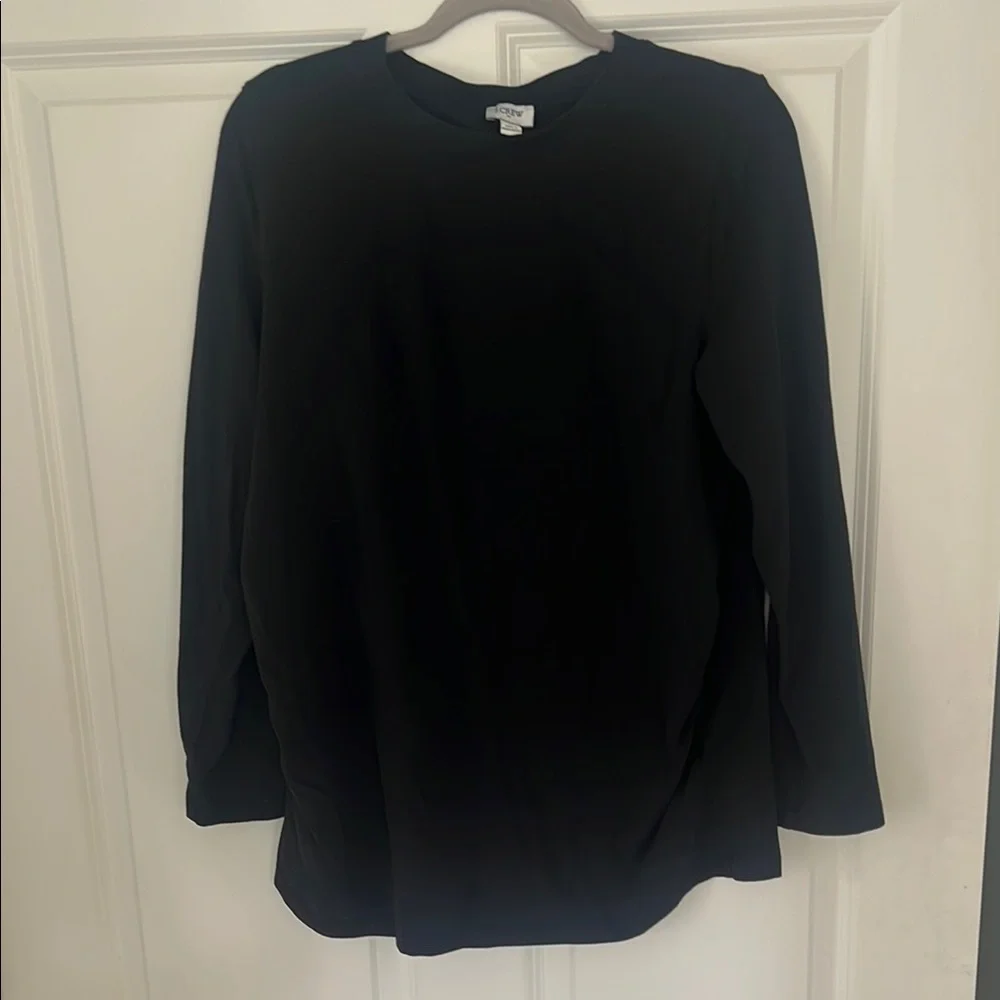 Maternity J. Crew Black Long Sleeve Top - Picture 3 of 4